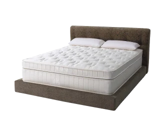 Mattress, foundation, and simple bed frame