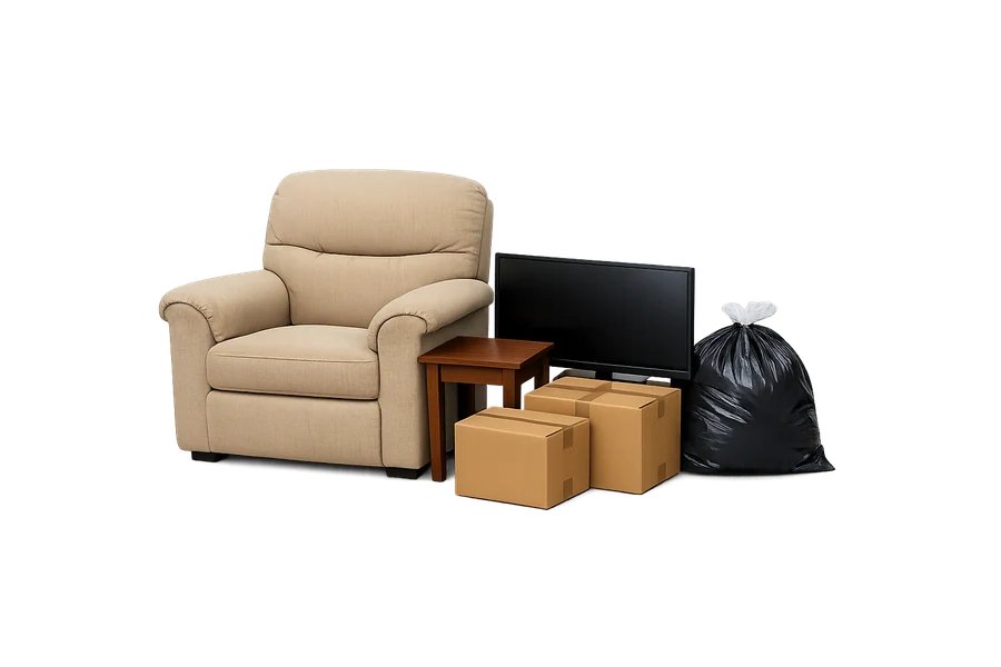 Small grouped household pickup representing the minimum load reference.